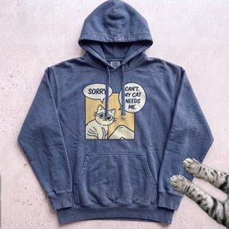 Comic Cat Hoodie Gift For Cat Lover