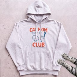 Cat Mom Club Hoodie Gift For Mom