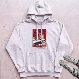 Conveyor Belt Cat Hoodie Gift For Cat Lover