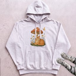 Cat Mushroom Hoodie Gift For Cat Lover