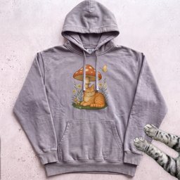 Cat Mushroom Hoodie Gift For Cat Lover