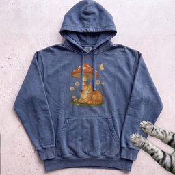 Cat Mushroom Hoodie Gift For Cat Lover