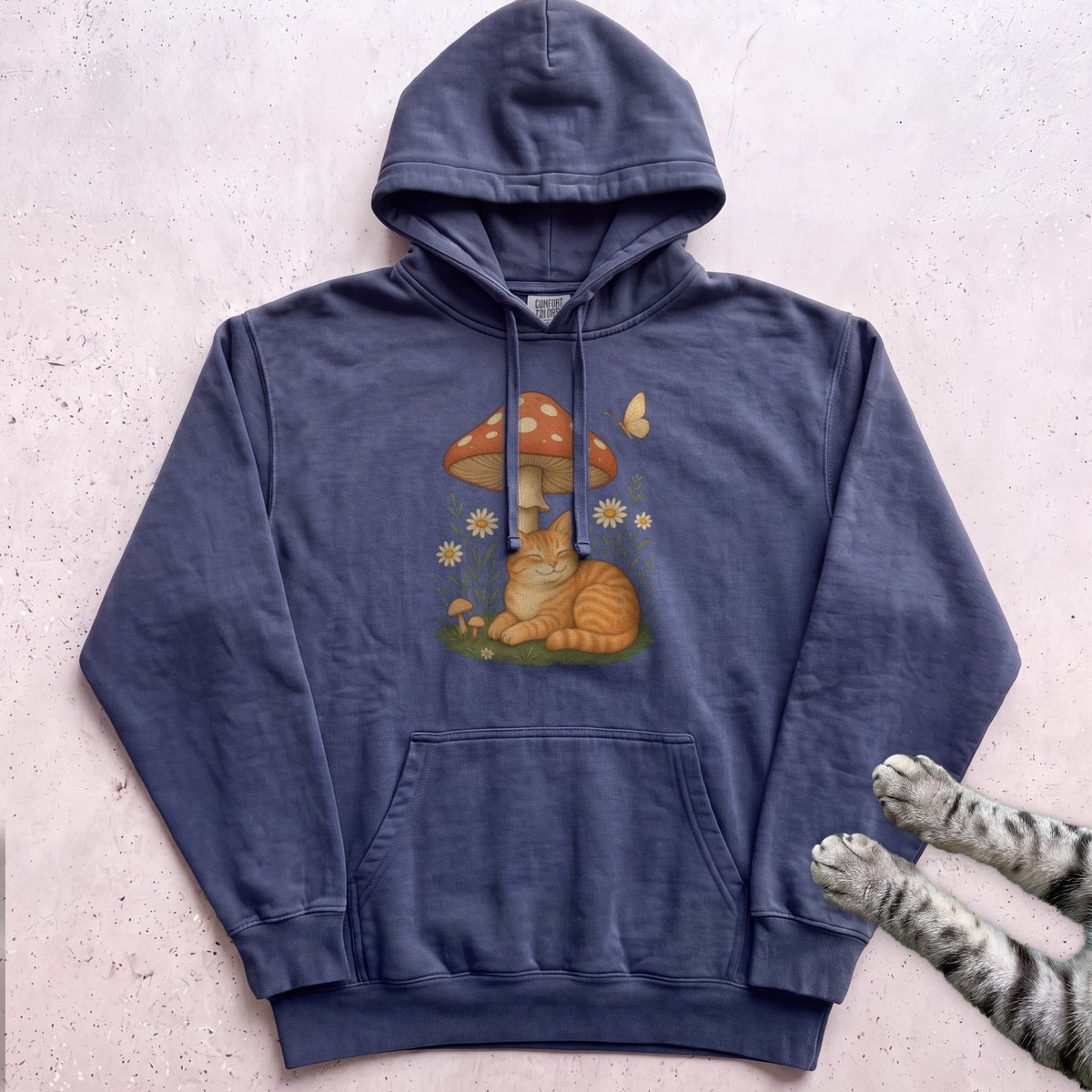Cat Mushroom Hoodie Gift For Cat Lover