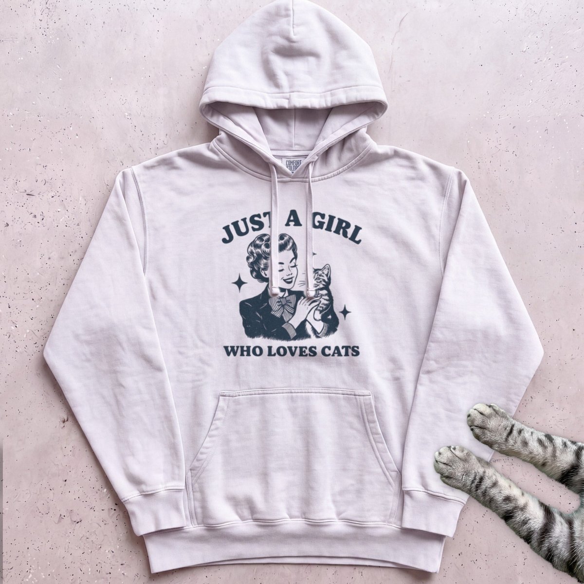 Just A Girl Who Loves Cats Hoodie Gift For Cat Lover