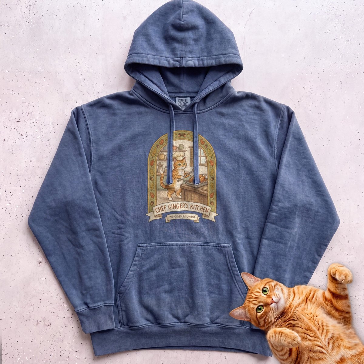 Personalized Chefs Kitchen Cat Hoodie Gift For Cat Lover