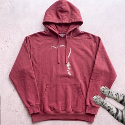 Minimal Cat Silhouette Hoodie Gift For Cat Lover