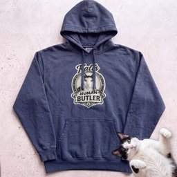 Cats Human Butler Personalized Custom Hoodie Gift For Cat Lover