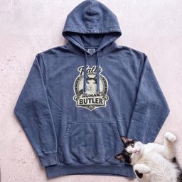 Cats Human Butler Personalized Custom Hoodie Gift For Cat Lover