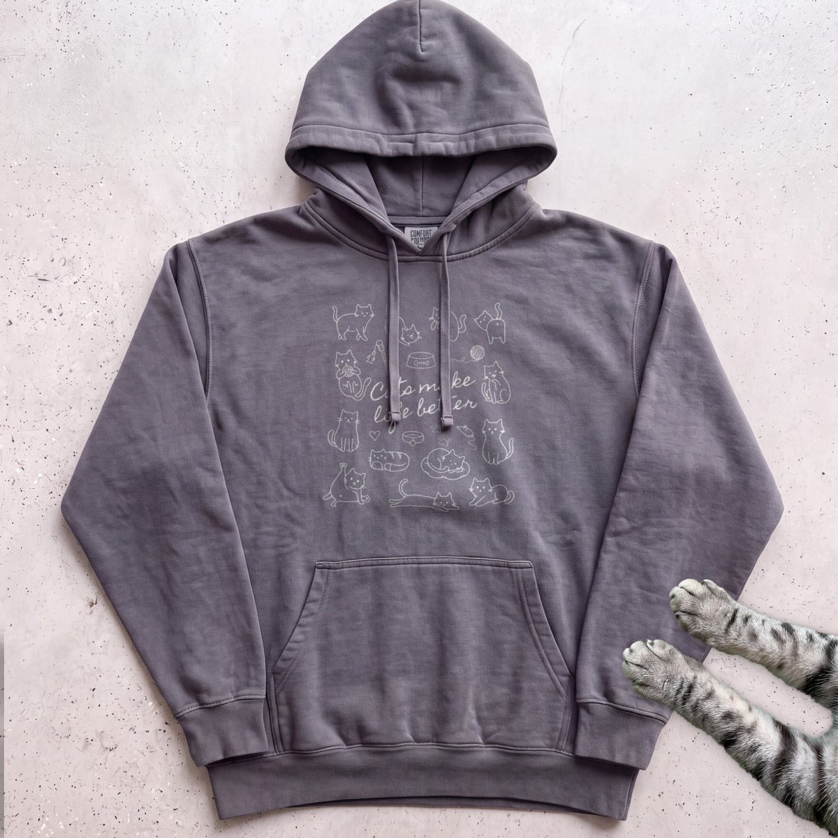Cats Make Life Better Hoodie Gift For Cat Lover