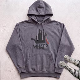 Cat With Knife What Hoodie Gift For Cat Lover