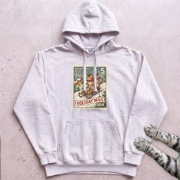 Meowtopia Post Stamp Cat Hoodie Gift For Cat Lover