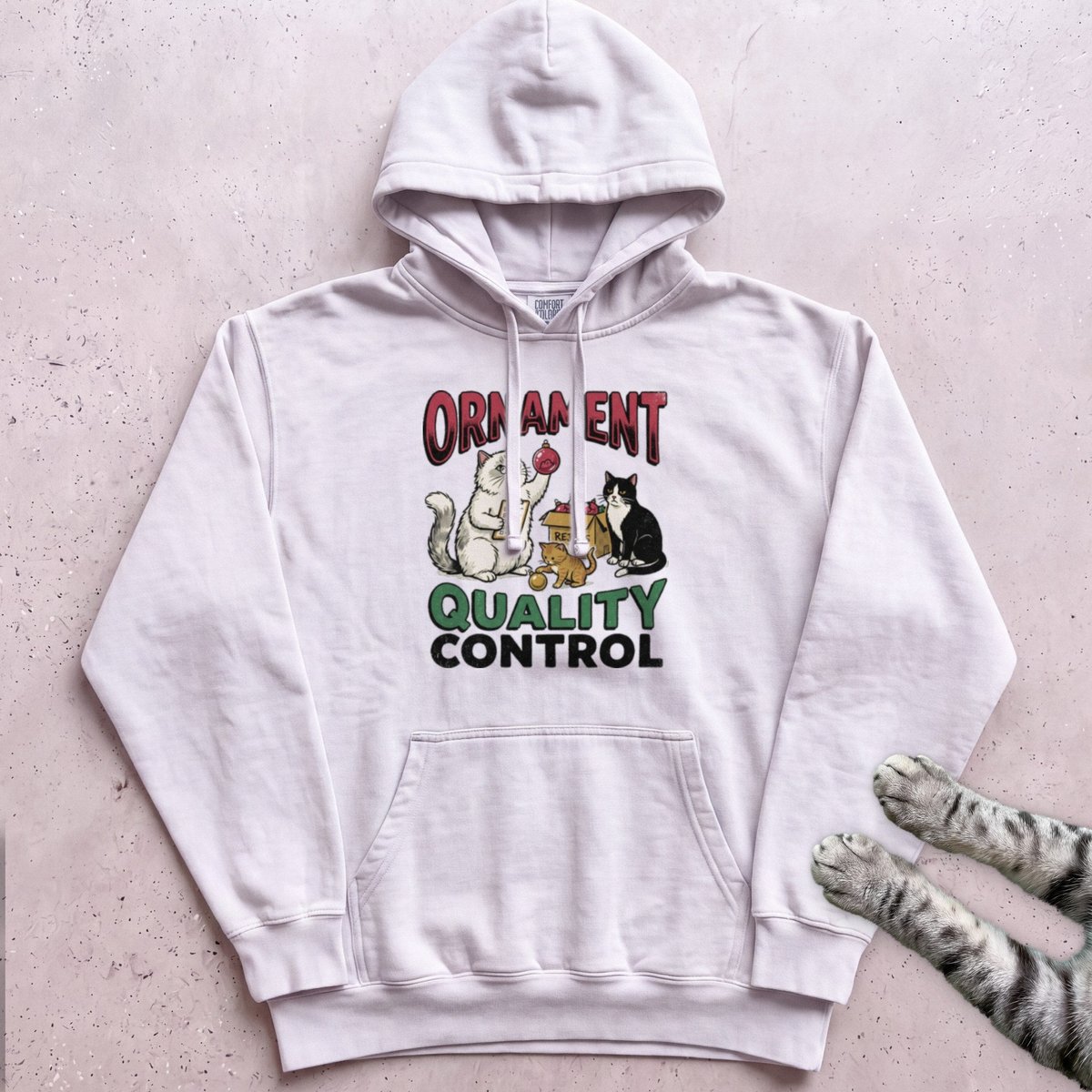 Ornament Quality Control Cat Hoodie Gift For Cat Lover