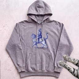 Medieval Knight Riding Cat Hoodie Gift For Cat Lover