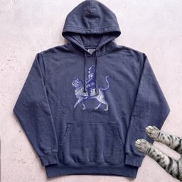 Medieval Knight Riding Cat Hoodie Gift For Cat Lover