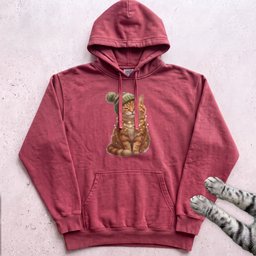 Glow Up Ginger Cat Hoodie Gift For Cat Lover
