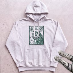 Deck The Halls Then Knock Them Down Cat Hoodie Gift For Cat Lover