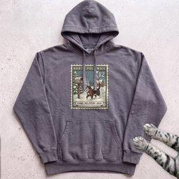 North Pole Post Cat Hoodie Gift For Cat Lover