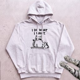 I Do What I Want Cat Hoodie Gift For Cat Lover