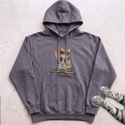 DJ Cat Headphones Hoodie Gift For Cat Lover