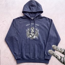 Filled With Rage Cat Hoodie Gift For Cat Lover