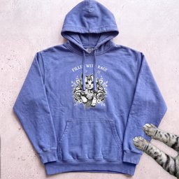Filled With Rage Cat Hoodie Gift For Cat Lover