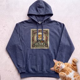 First Class Stamp Custom Personalized Cat Hoodie Gift For Cat Lover