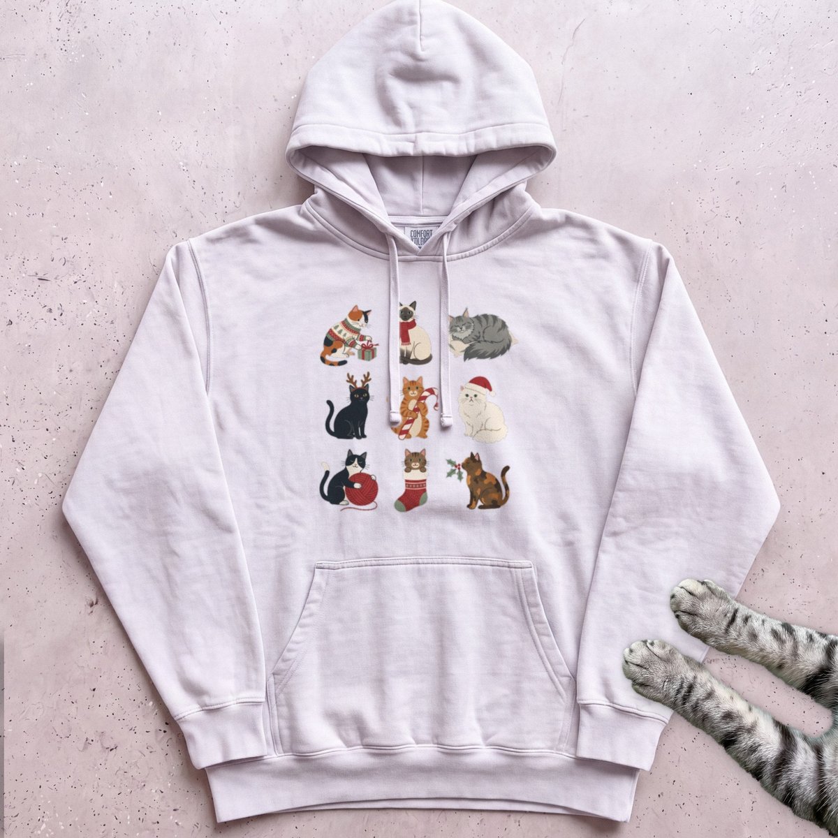Catmas Gathering Cat Hoodie Gift For Cat Lover