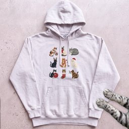 Catmas Gathering Cat Hoodie Gift For Cat Lover