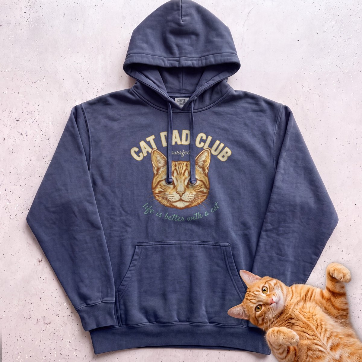 Customizable Personalized Cat Dad Club Hoodie Gift For Dad