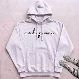 Cat Mom Paw Hoodie Gift For Mom
