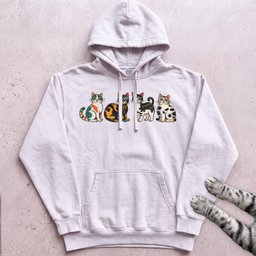 Cute Colorful Cats Hoodie Gift For Cat Lover