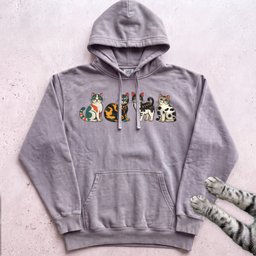 Cute Colorful Cats Hoodie Gift For Cat Lover