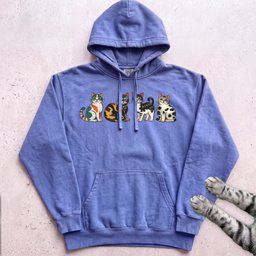 Cute Colorful Cats Hoodie Gift For Cat Lover