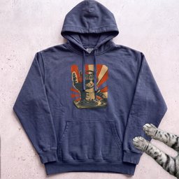 DJ Cat Graphic Hoodie Gift For Cat Lover