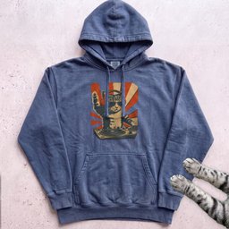 DJ Cat Graphic Hoodie Gift For Cat Lover