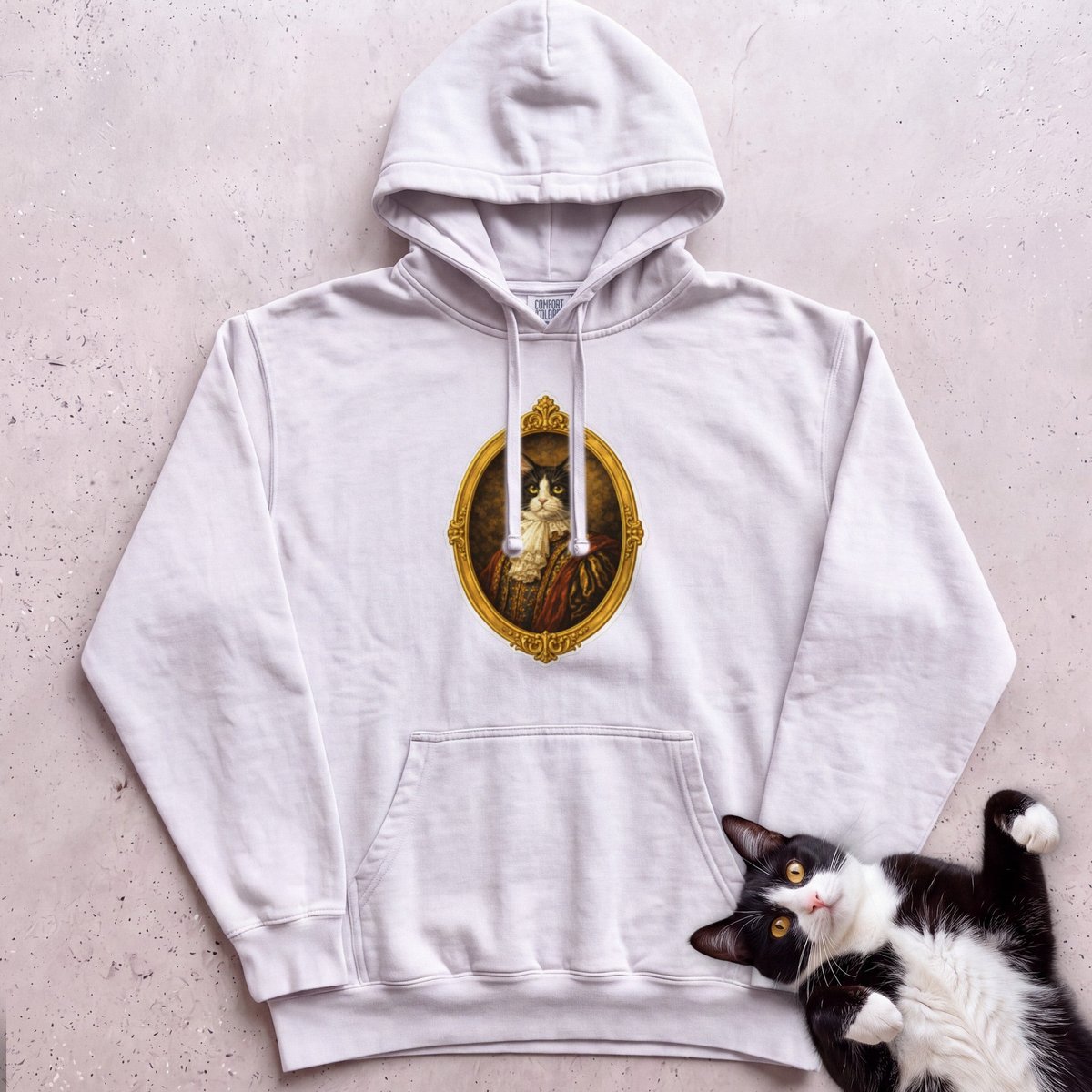 Noble Cat Aristocrat Portrait Personalized Hoodie Gift For Cat Lover