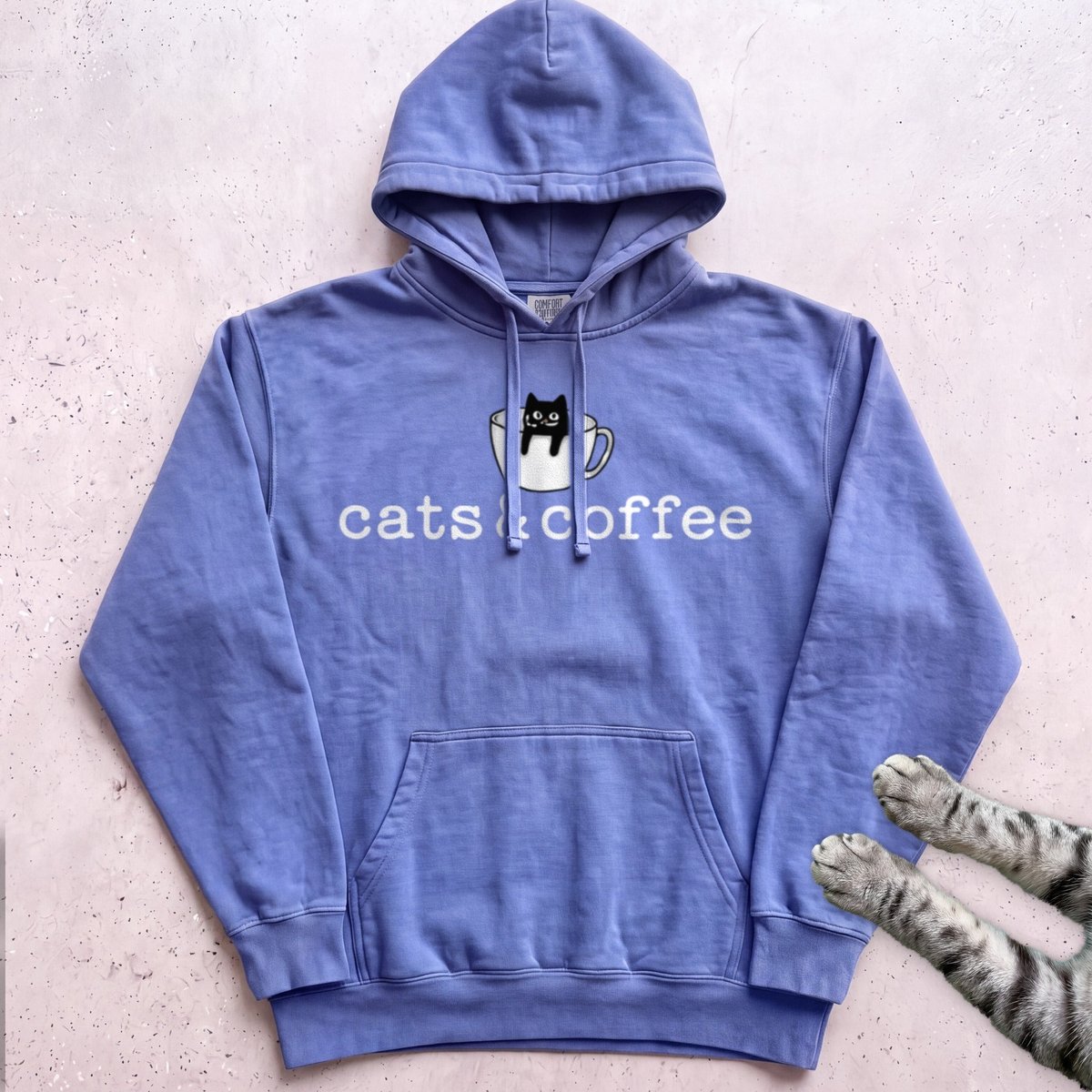 Cats And Coffee Hoodie Gift For Cat Lover