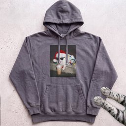 Peppermint Latte Cat Hoodie Gift For Cat Lover
