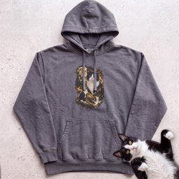 Cat Personalized Moon Hoodie Custom Cat With Full Moon Graphic Gift For Cat Lover