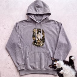 Cat Personalized Moon Hoodie Custom Cat With Full Moon Graphic Gift For Cat Lover
