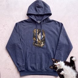 Cat Personalized Moon Hoodie Custom Cat With Full Moon Graphic Gift For Cat Lover