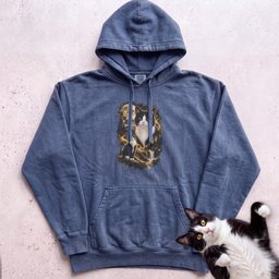 Cat Personalized Moon Hoodie Custom Cat With Full Moon Graphic Gift For Cat Lover