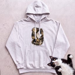 Cat Personalized Moon Hoodie Custom Cat With Full Moon Graphic Gift For Cat Lover