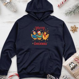 Merry Chickmas 2 Unisex Midweight Hoodie