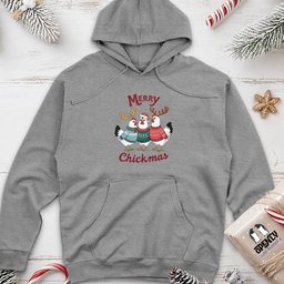 Merry Chickmas Unisex Midweight Hoodie