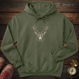 Elk Portrait Hoodie Gift For National Park Lover