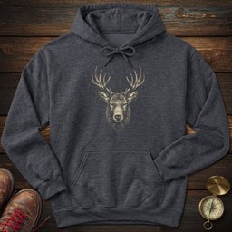Elk Portrait Hoodie Gift For National Park Lover