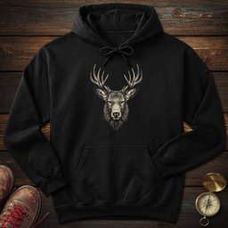 Elk Portrait Hoodie Gift For National Park Lover