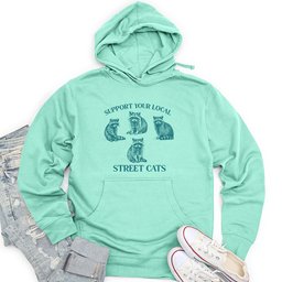 Support Your Local Street Cats Unisex Midweight Hoodie