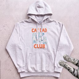 Cat Dad Club Hoodie Gift For Dad